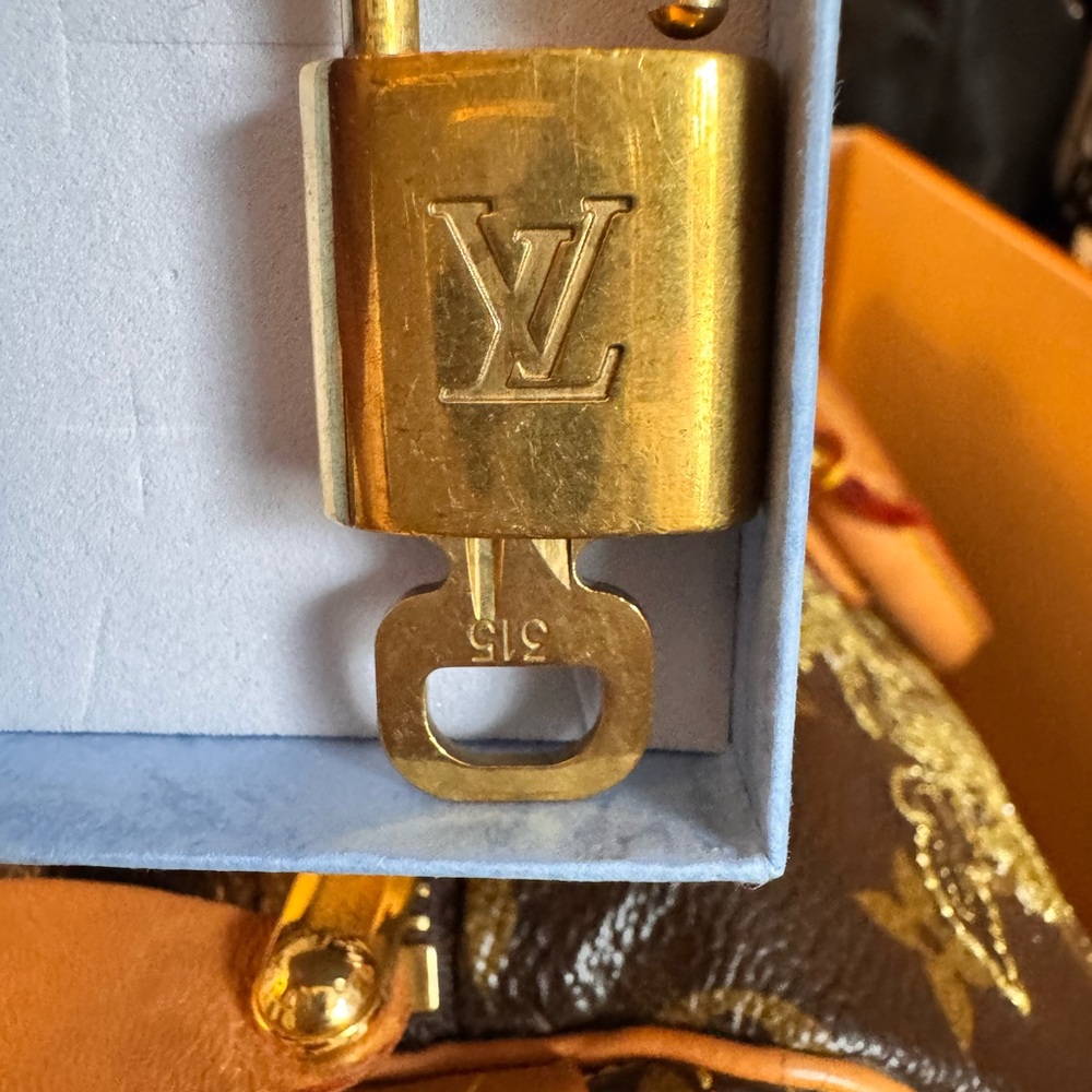LV speedy 30 with lace
And lock and key clean inside. With box and dust bag - Picture 15 of 16